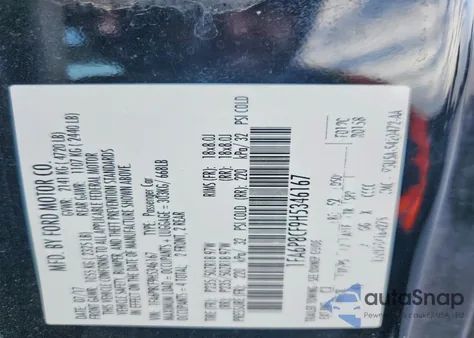 2017 Ford Mustang Gt z USA, uszkodzony, nr VIN 1FA6P8CF9H5346167